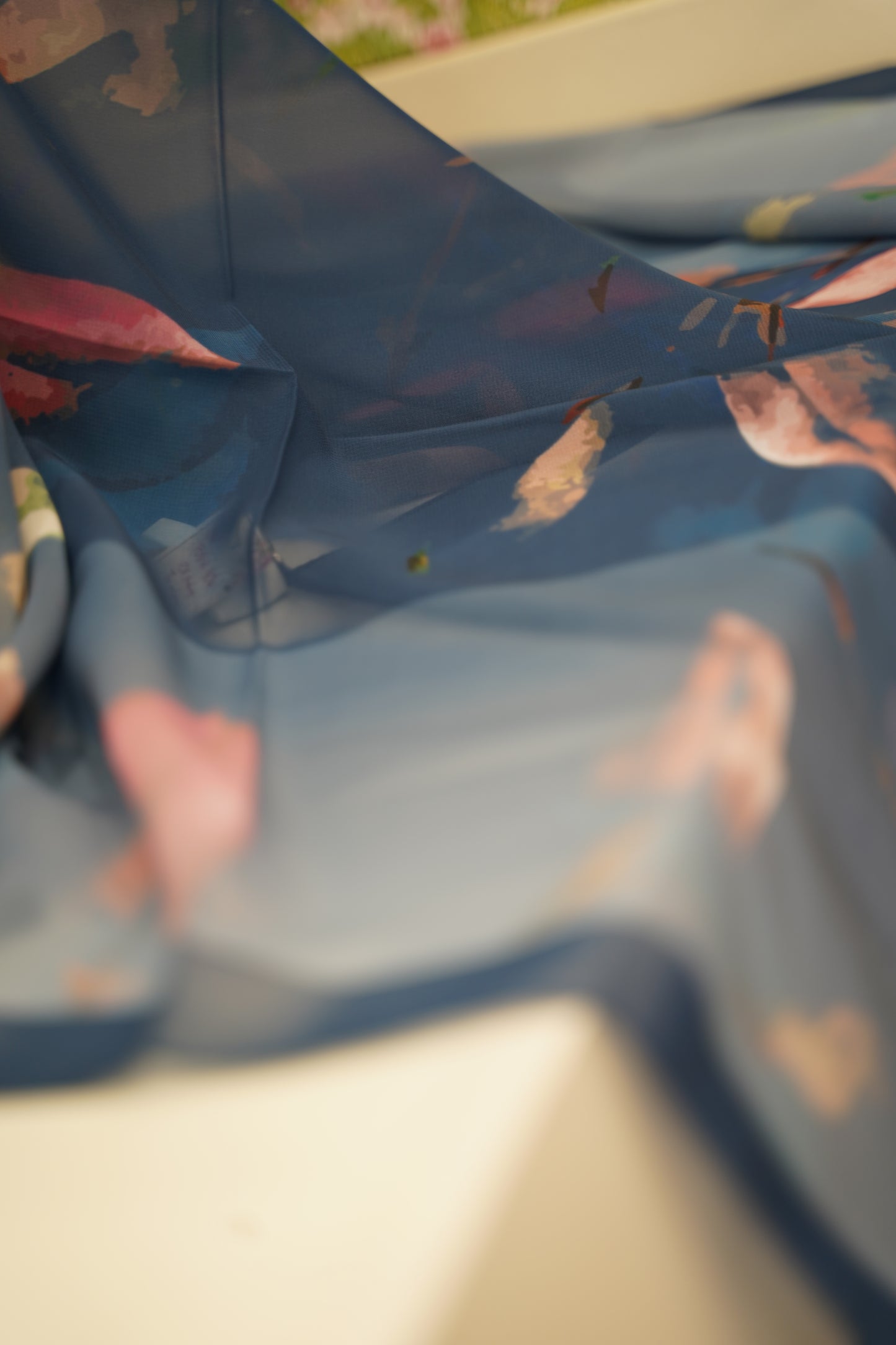 Foulard imprimé crepe chiffon