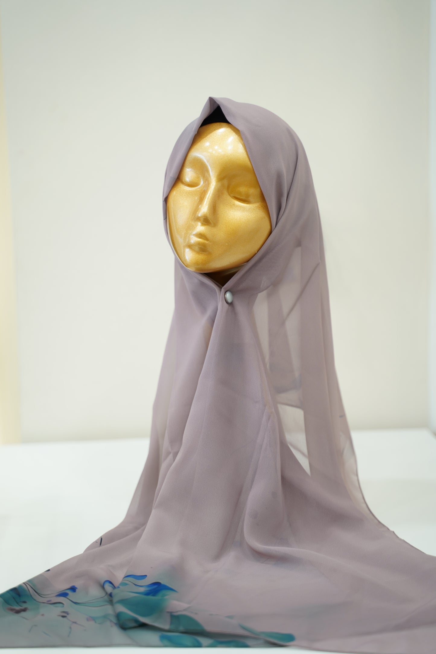 Foulard imprimé crepe chiffon