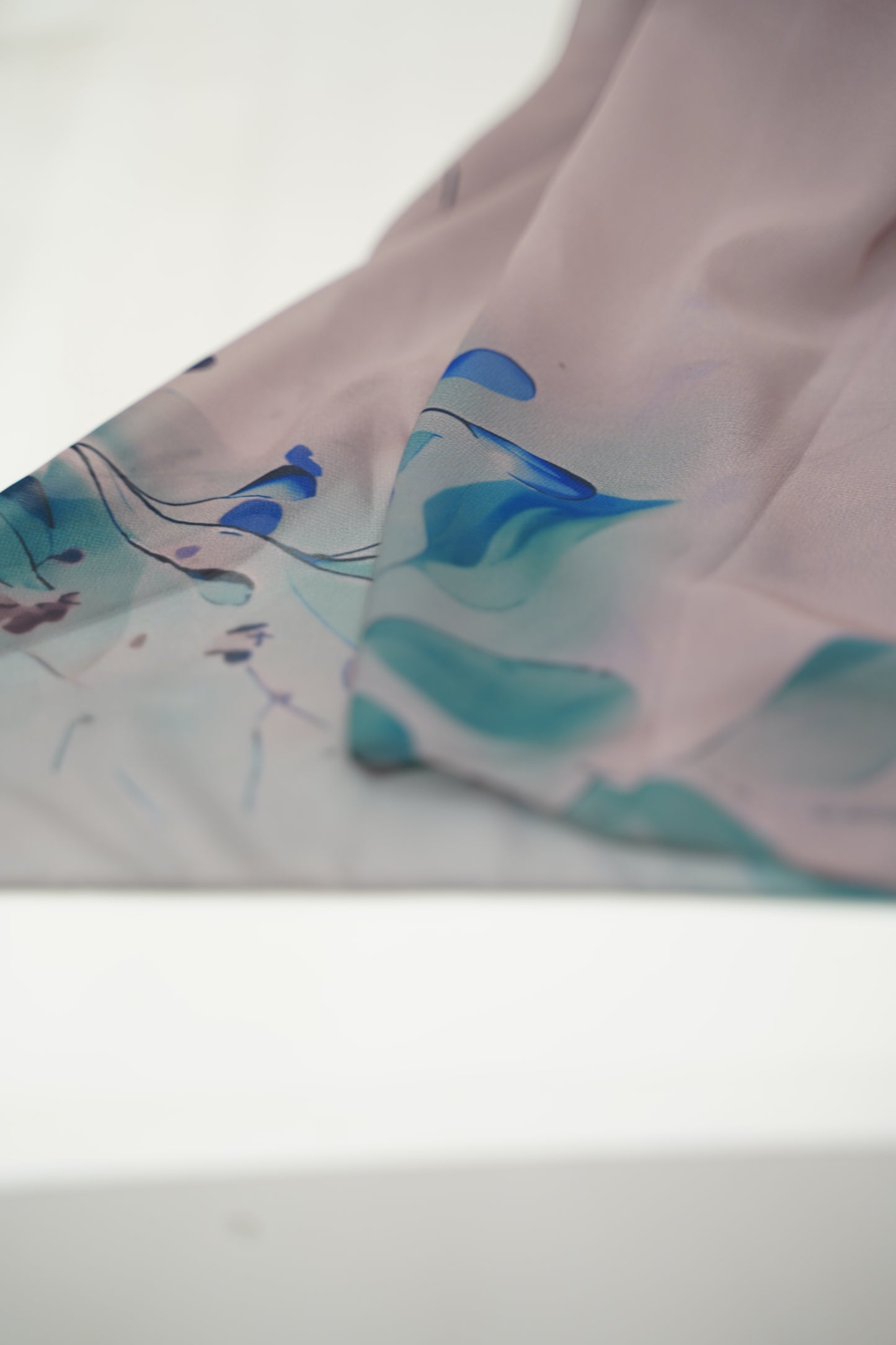 Foulard imprimé crepe chiffon