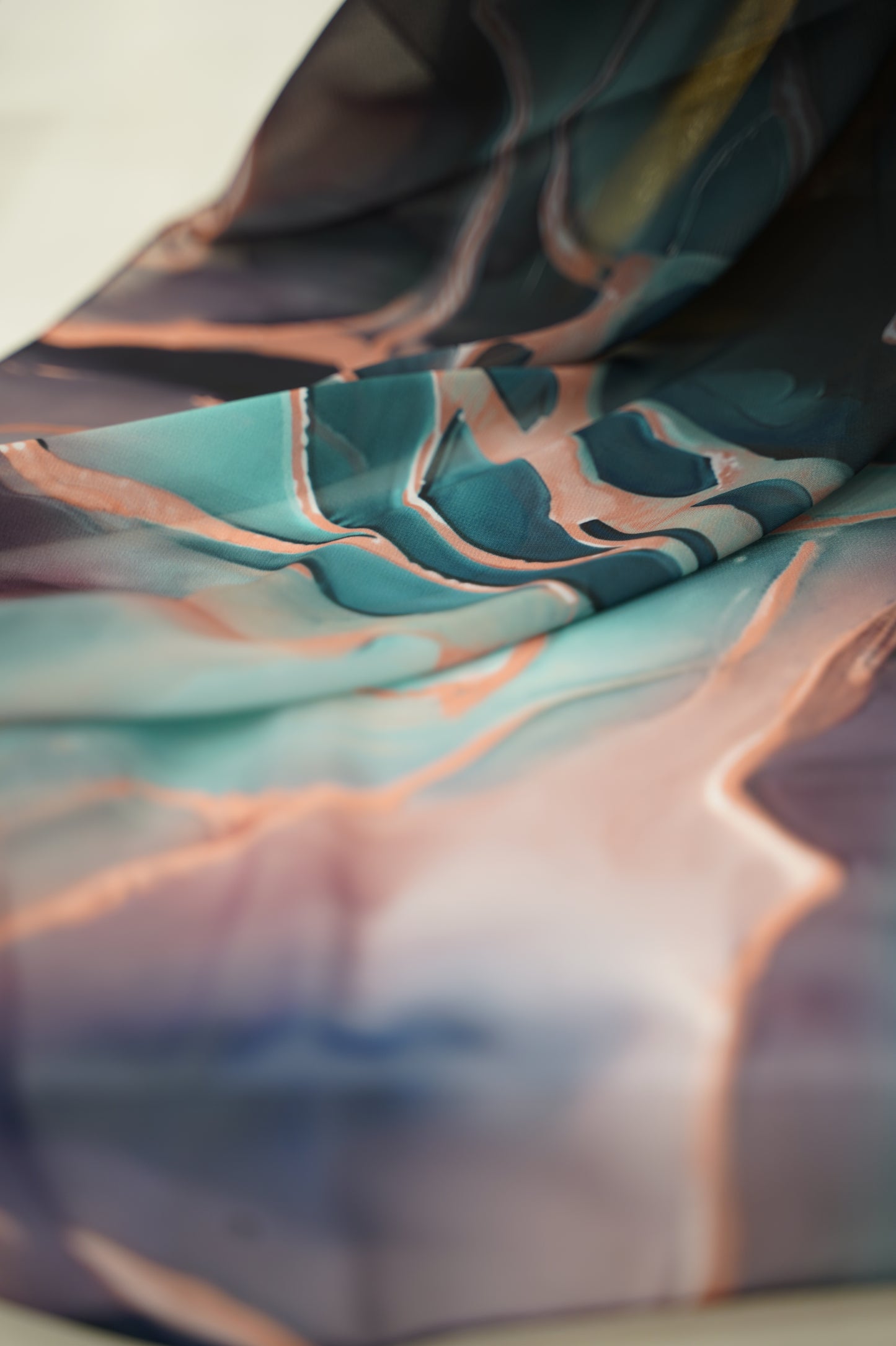 Foulard imprimé crepe chiffon