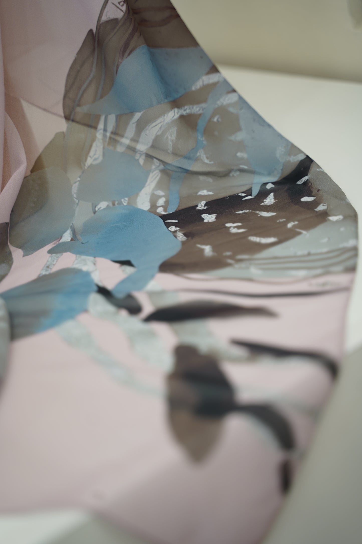 Foulard imprimé crepe chiffon
