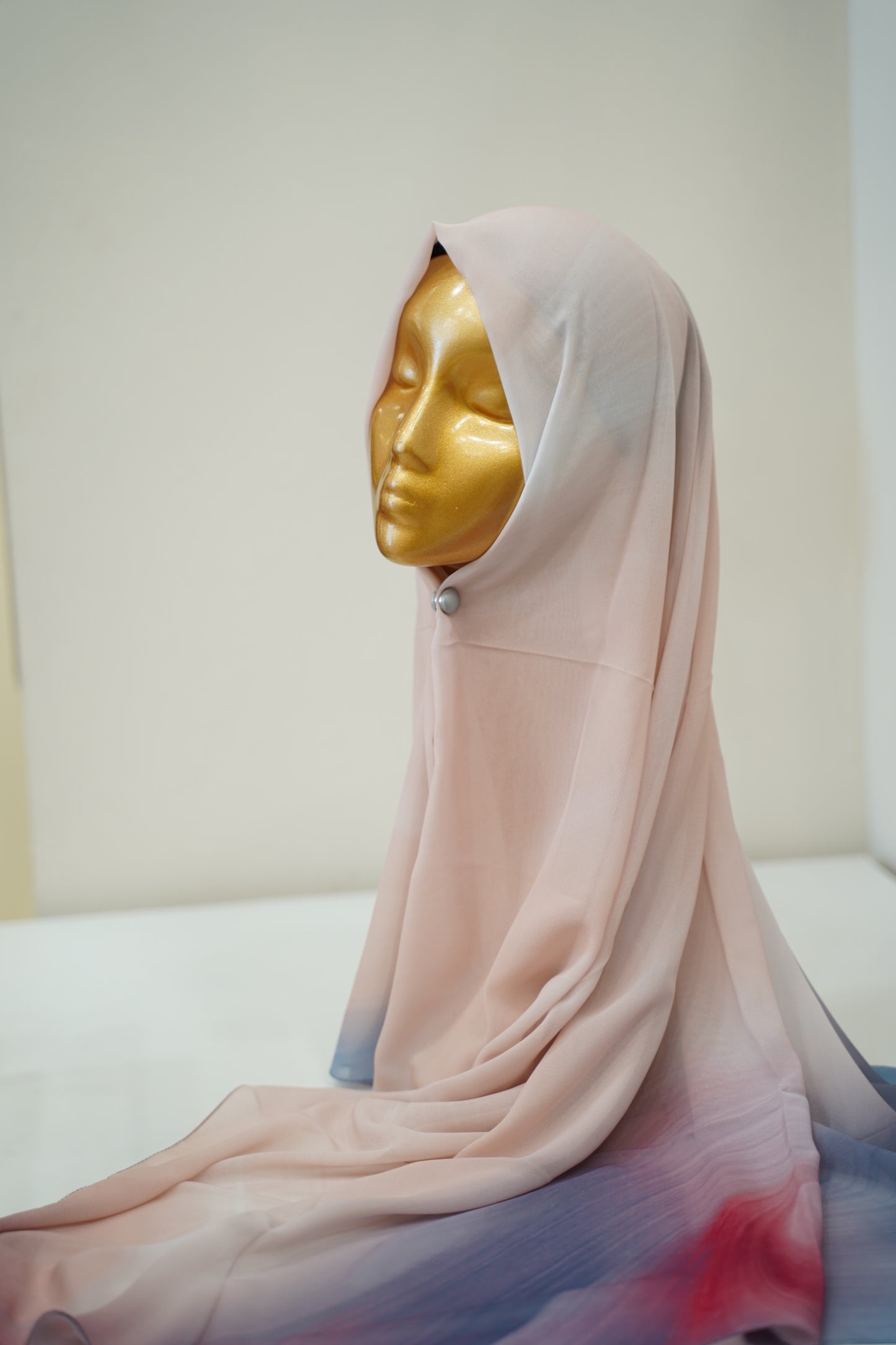 Foulard imprimé crepe chiffon