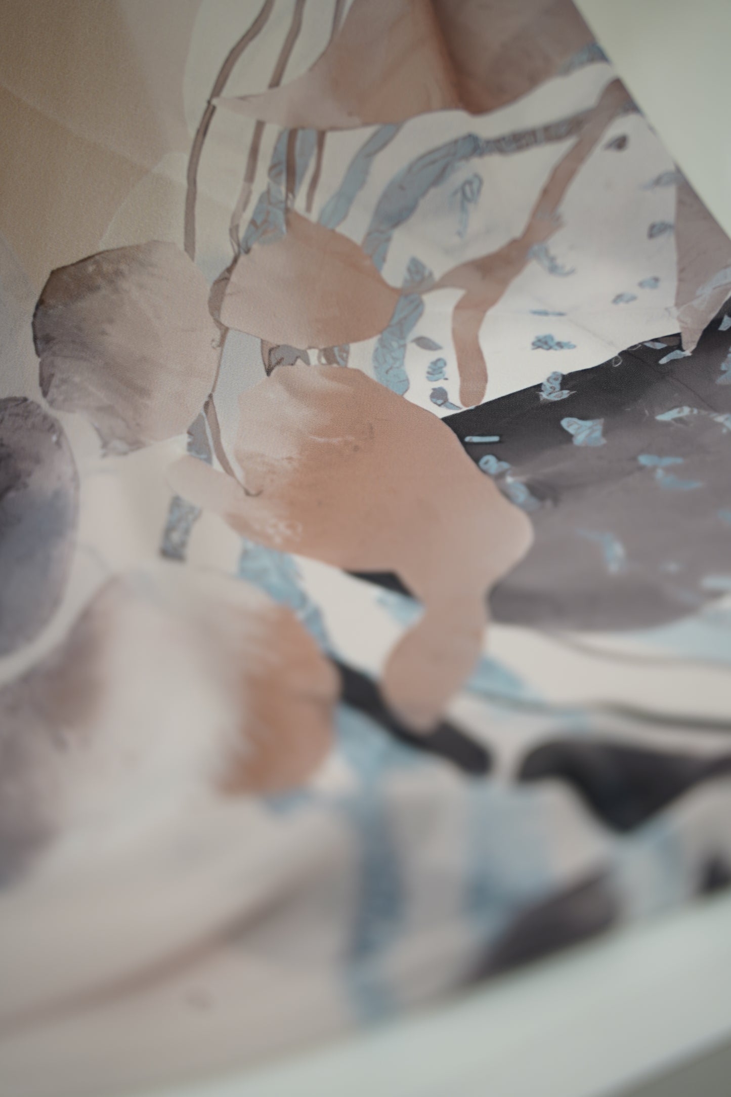 Foulard imprimé crepe chiffon