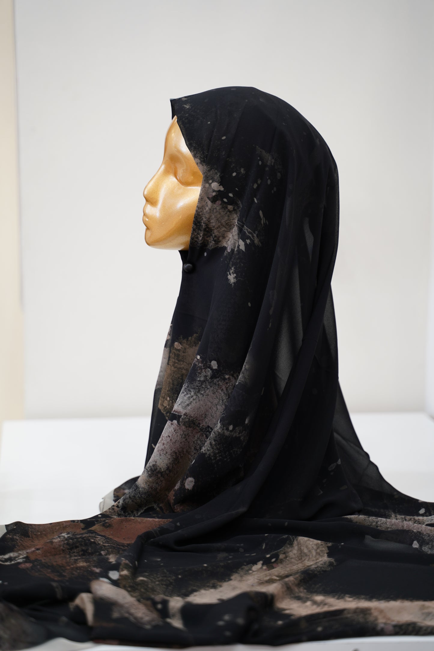 Foulard imprimé crepe chiffon