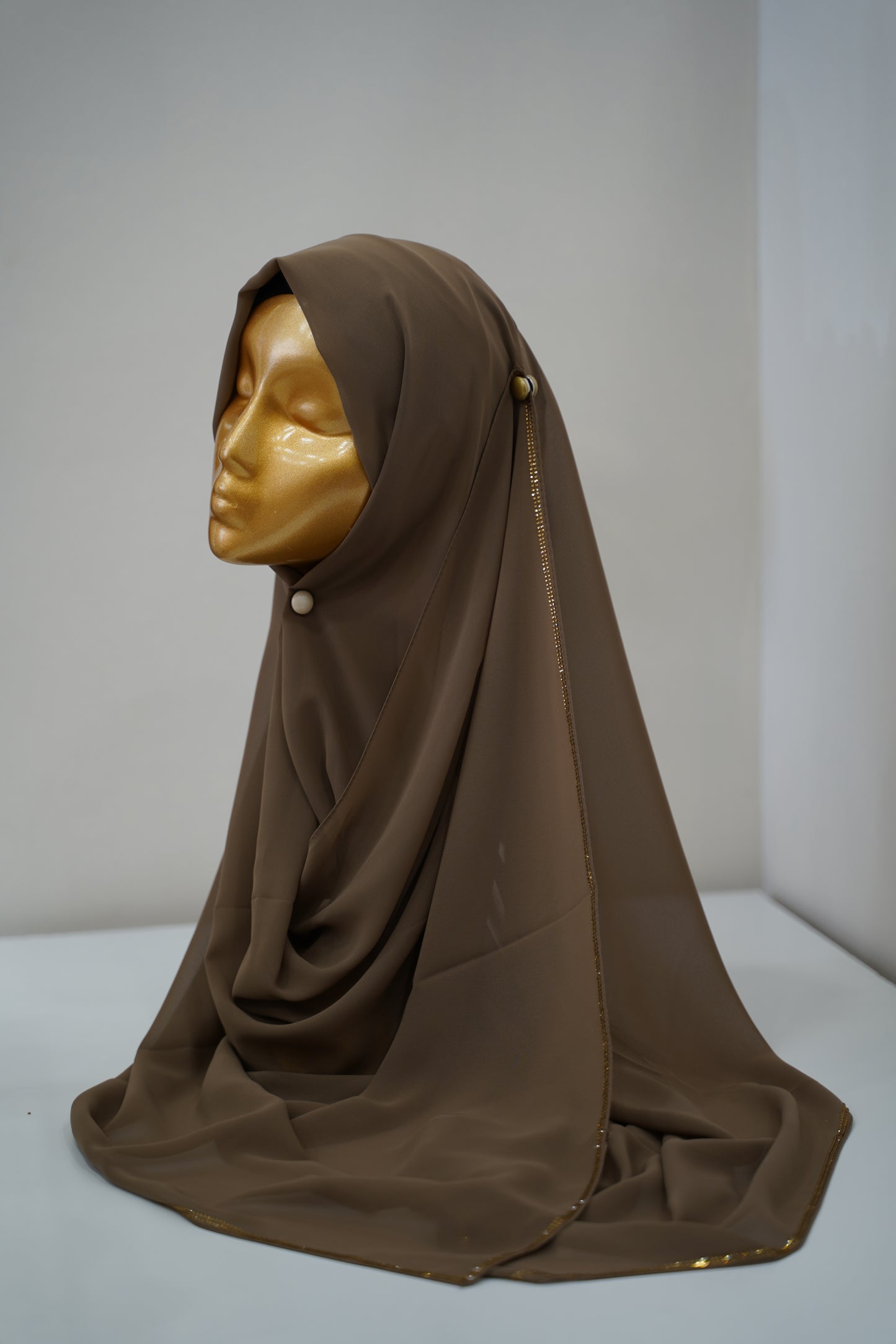 Foulard chiffon avec strass DUBAI
