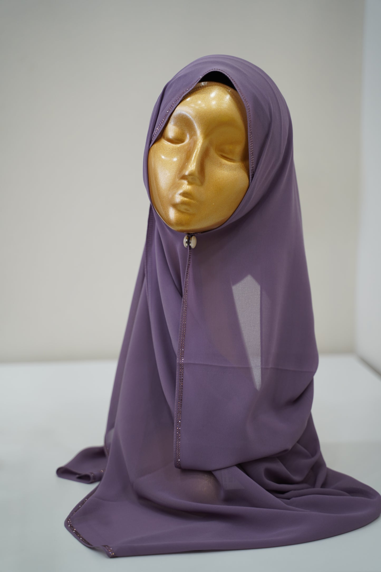 Foulard chiffon avec strass DUBAI