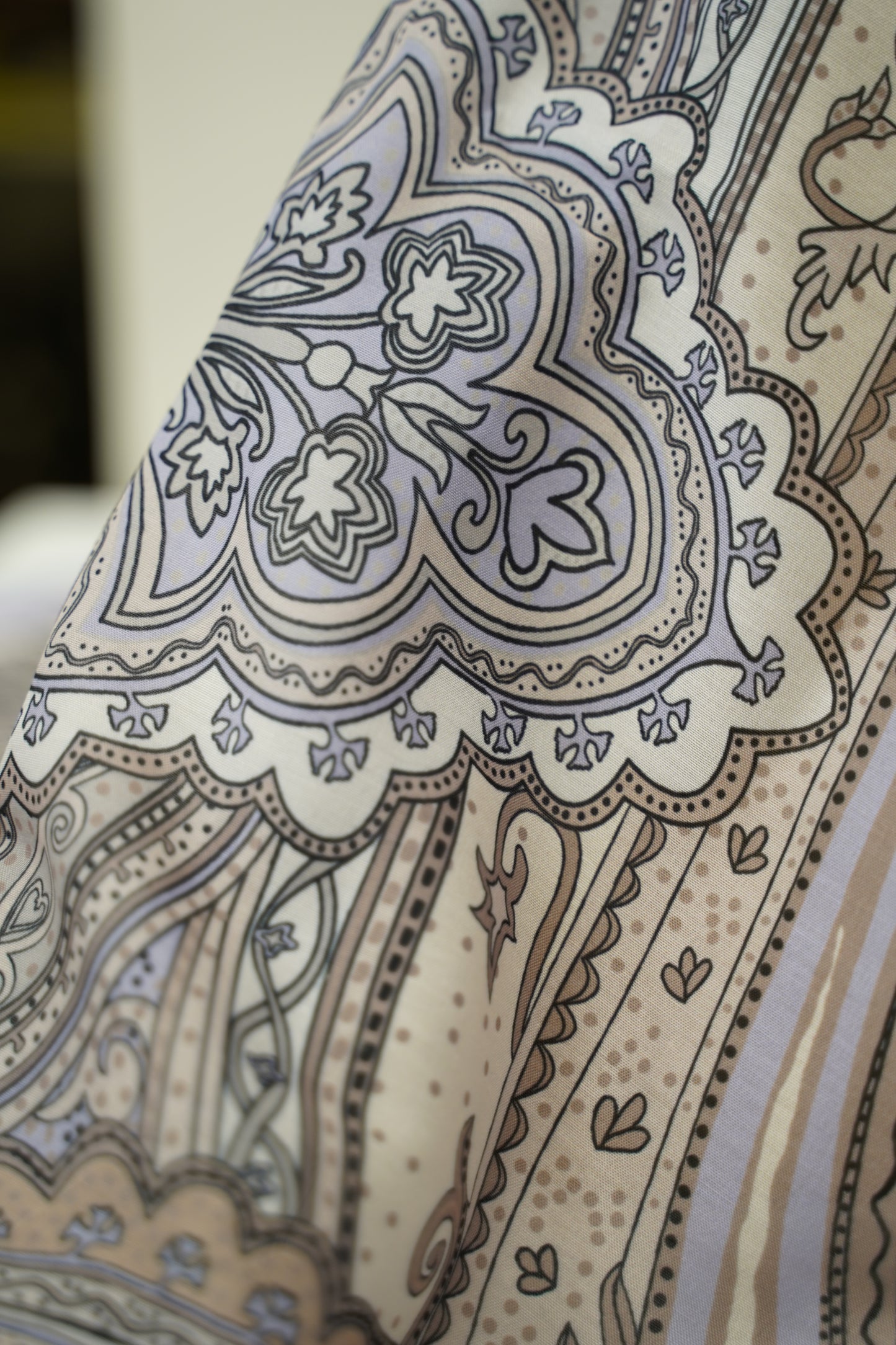 Foulard satiné imprimé