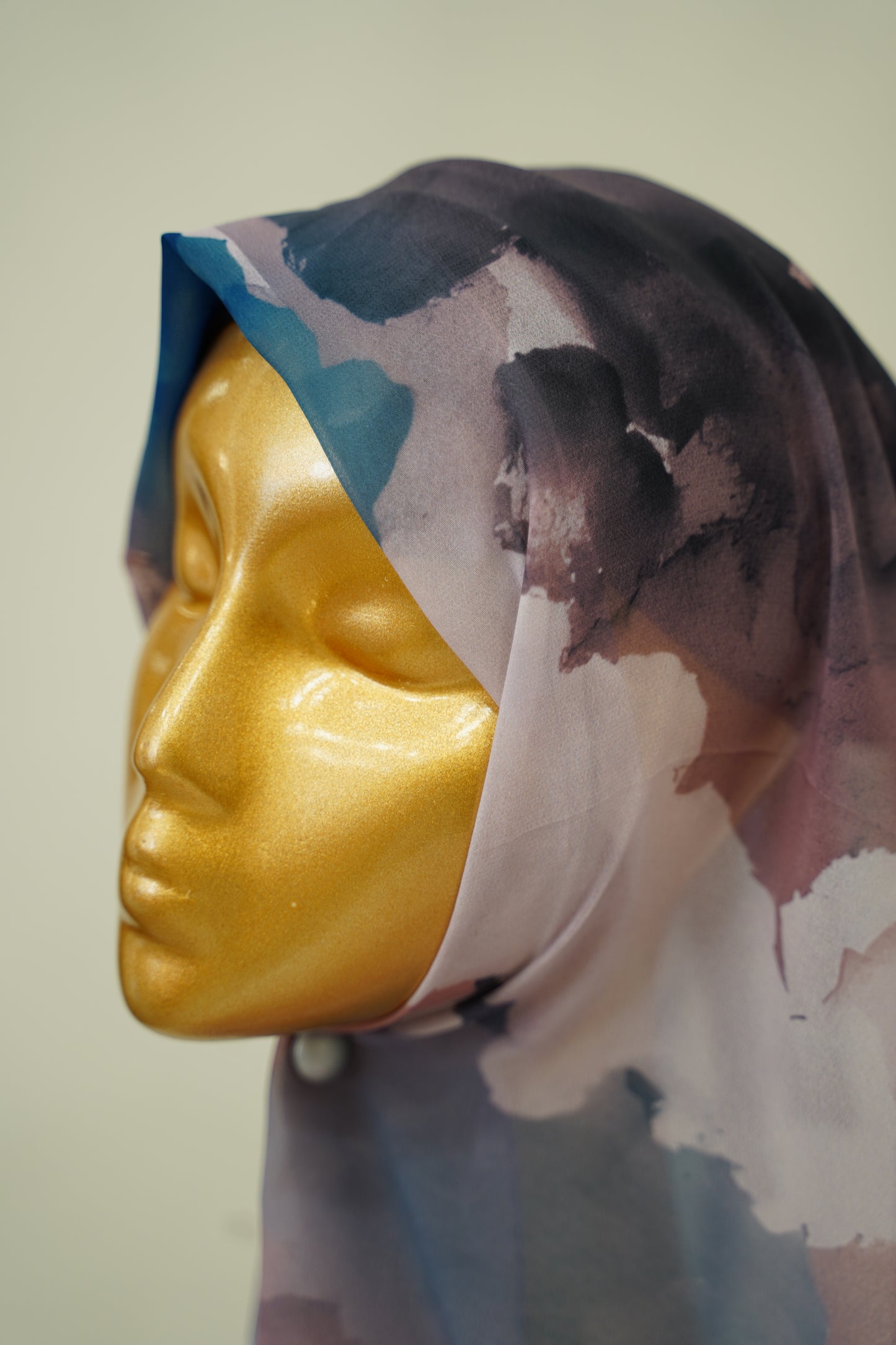 Foulard imprimé crepe chiffon