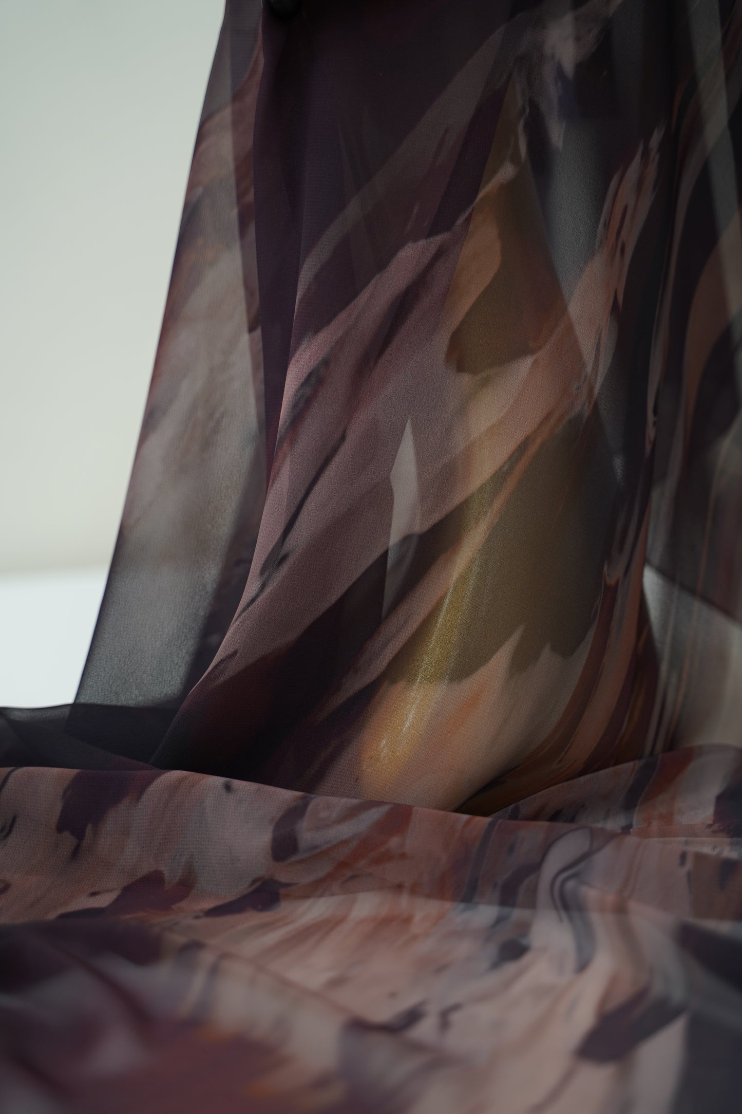 Foulard imprimé crepe chiffon