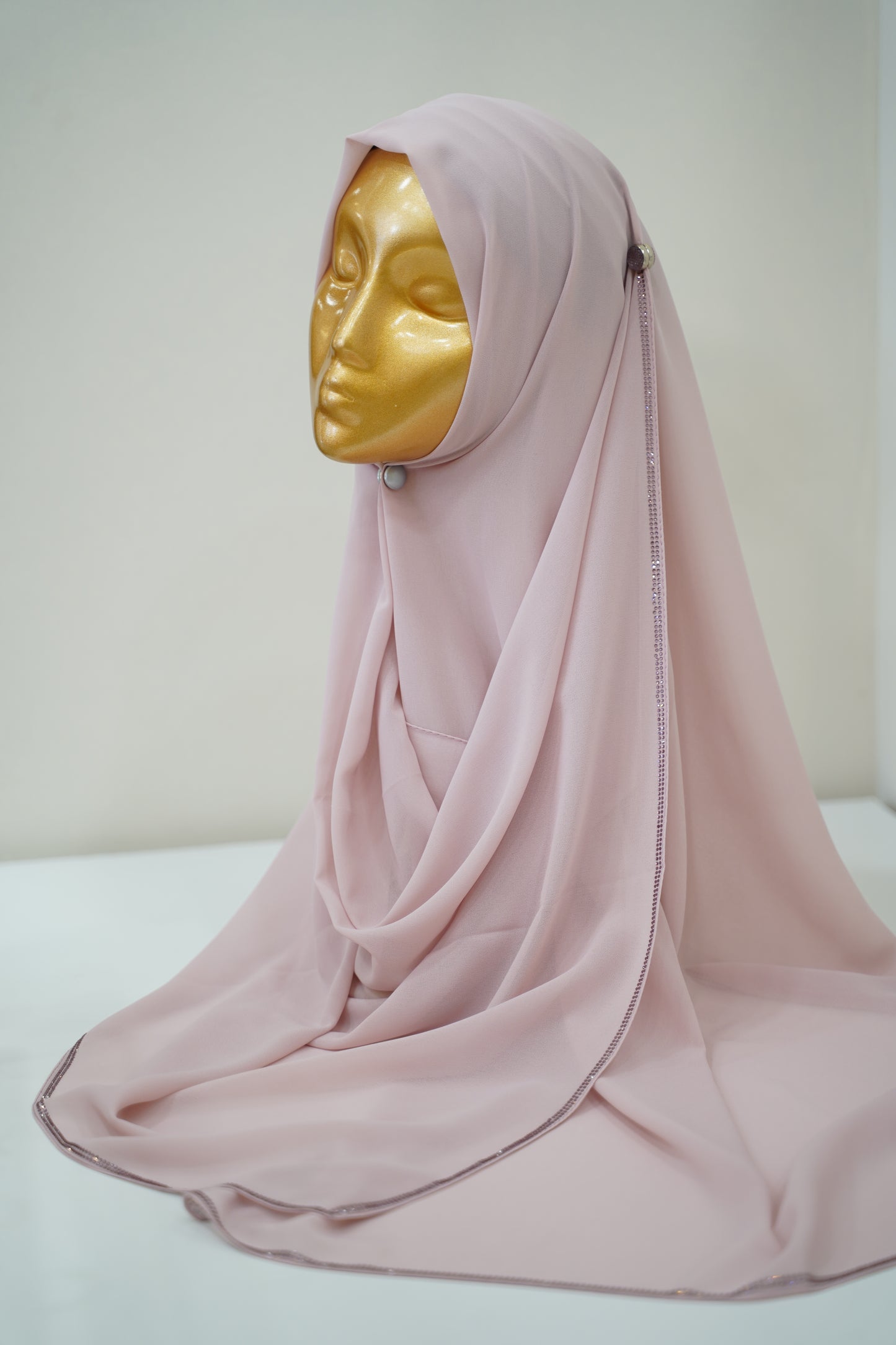 Foulard chiffon avec strass DUBAI