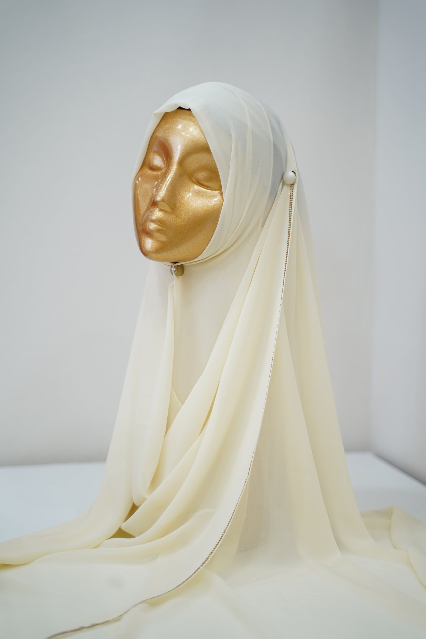 Foulard chiffon avec strass DUBAI