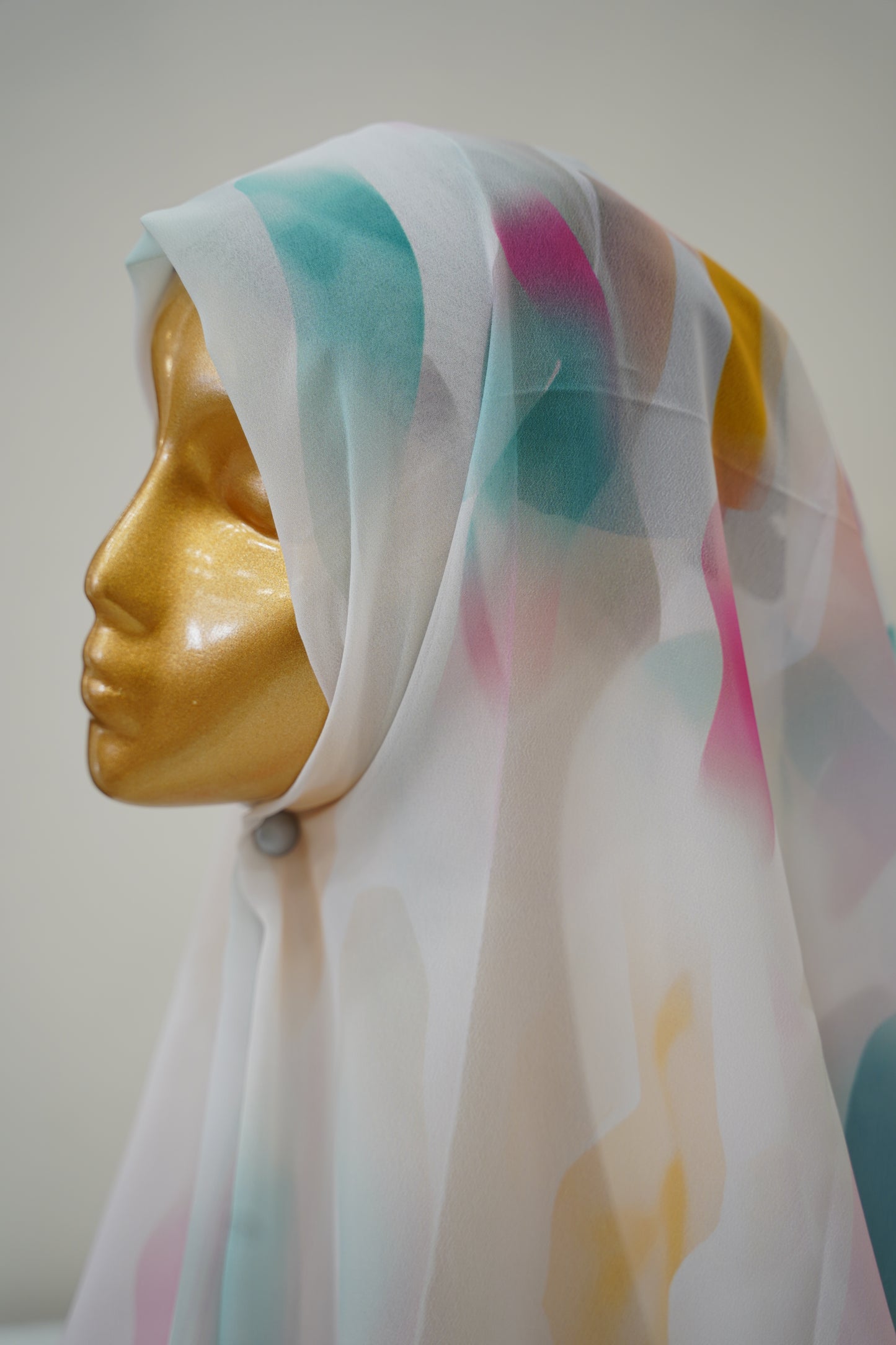 Foulard imprimé crepe chiffon