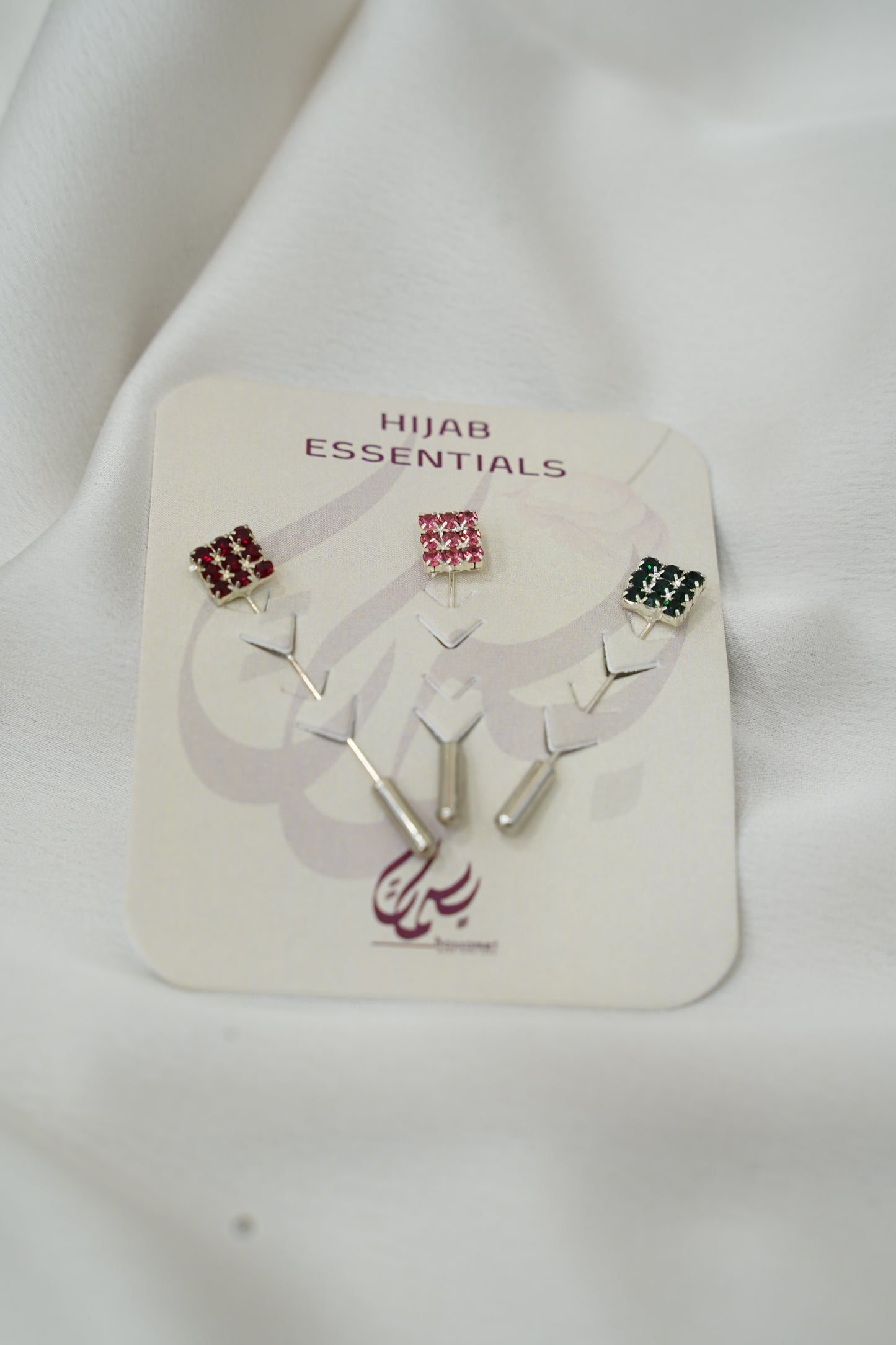 Broche diamant carré