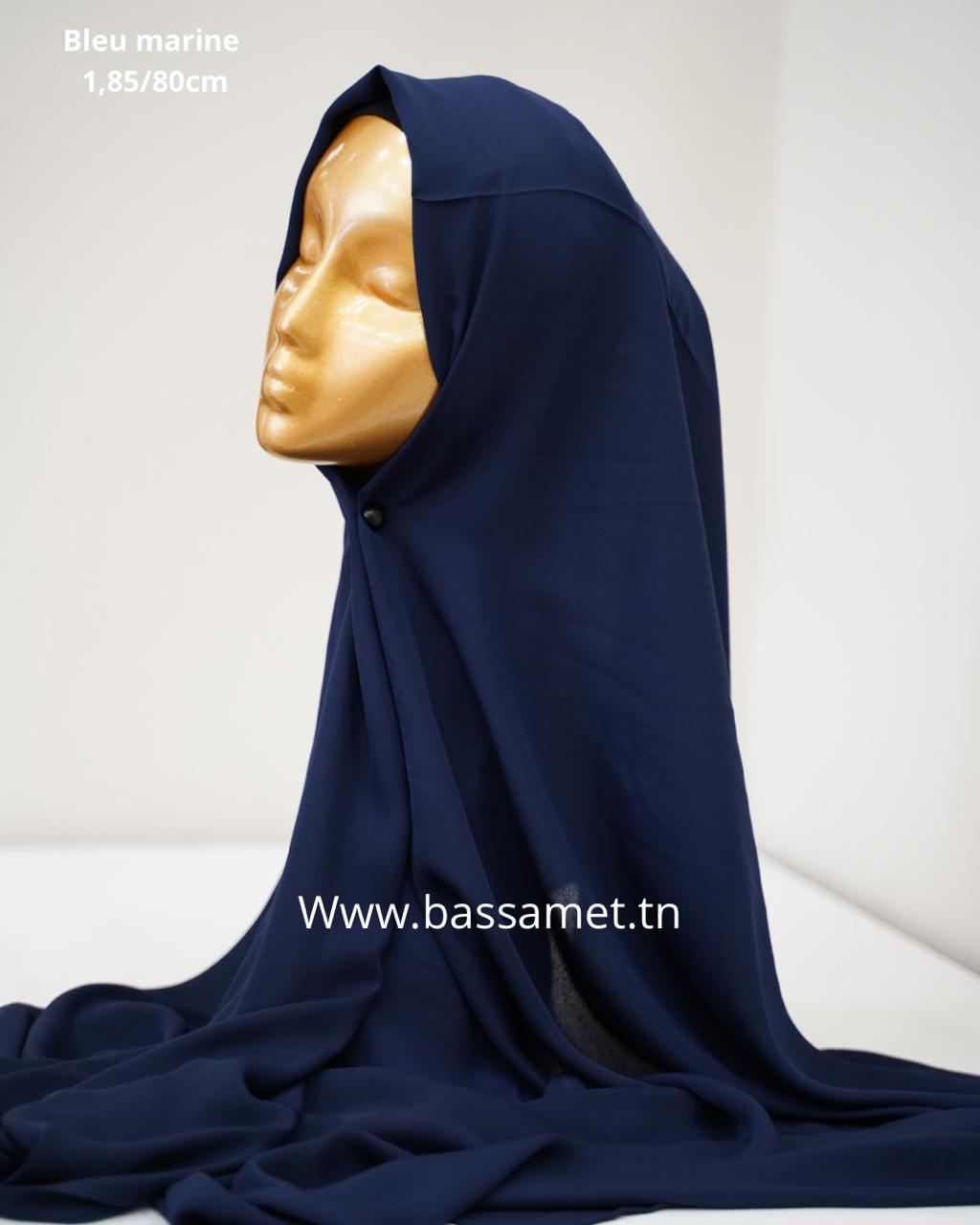 Foulard crêpe chiffon 1,85/80 Bassamet