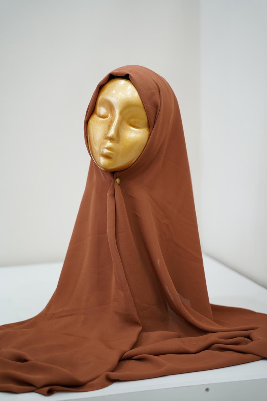 Foulard crêpe chiffon 1,85/80 Bassamet