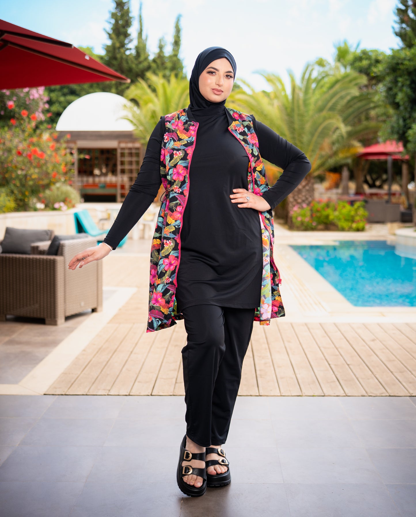 Burkini skipper Black 04