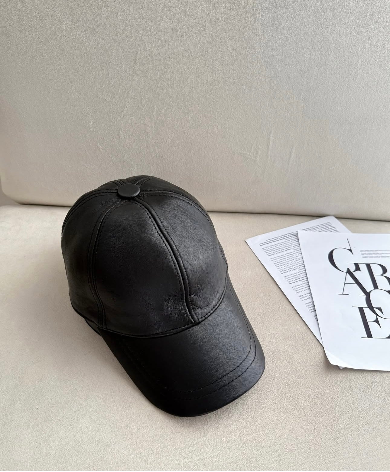 CASQUETTE SEMI CUIR