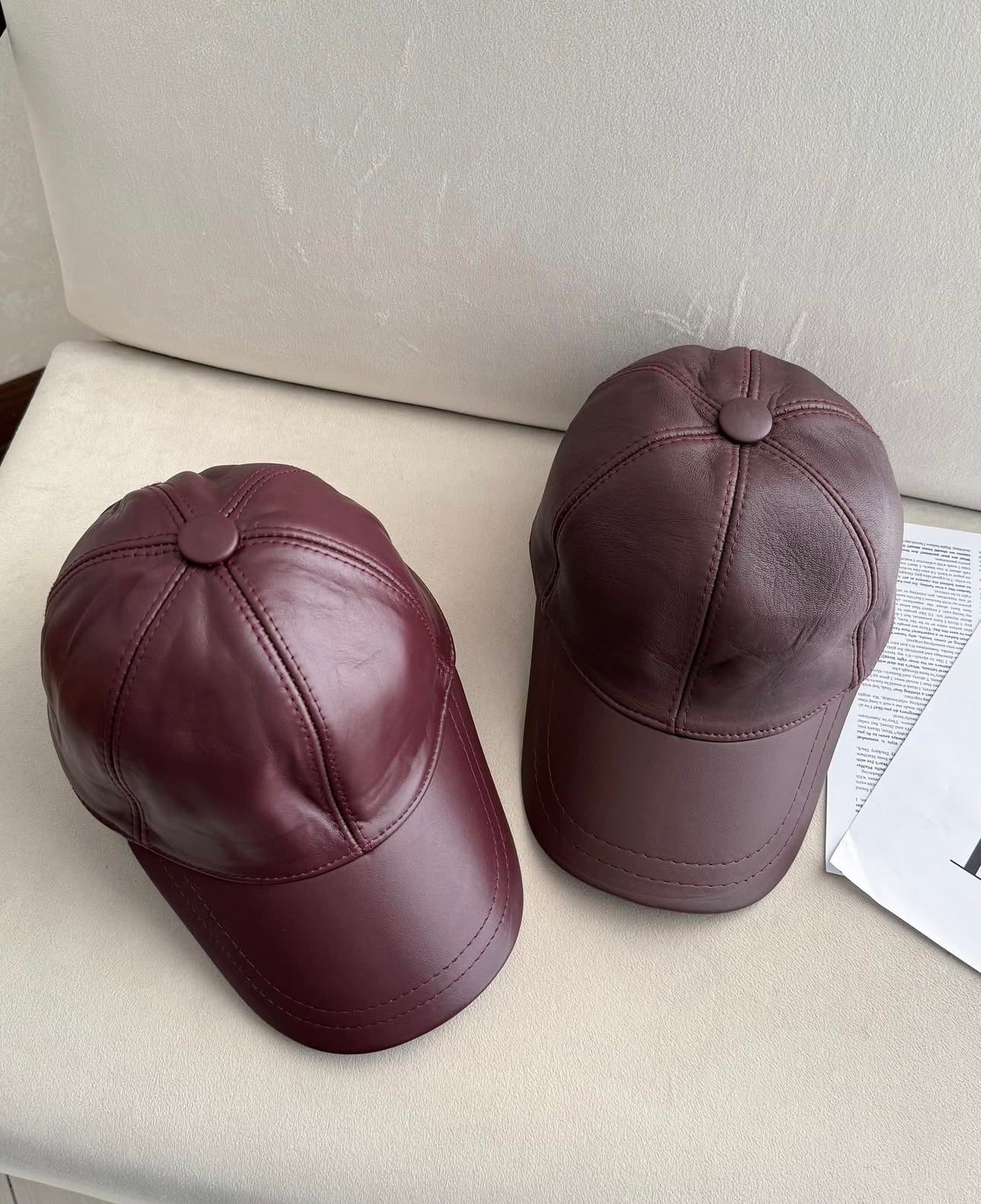 CASQUETTE SEMI CUIR
