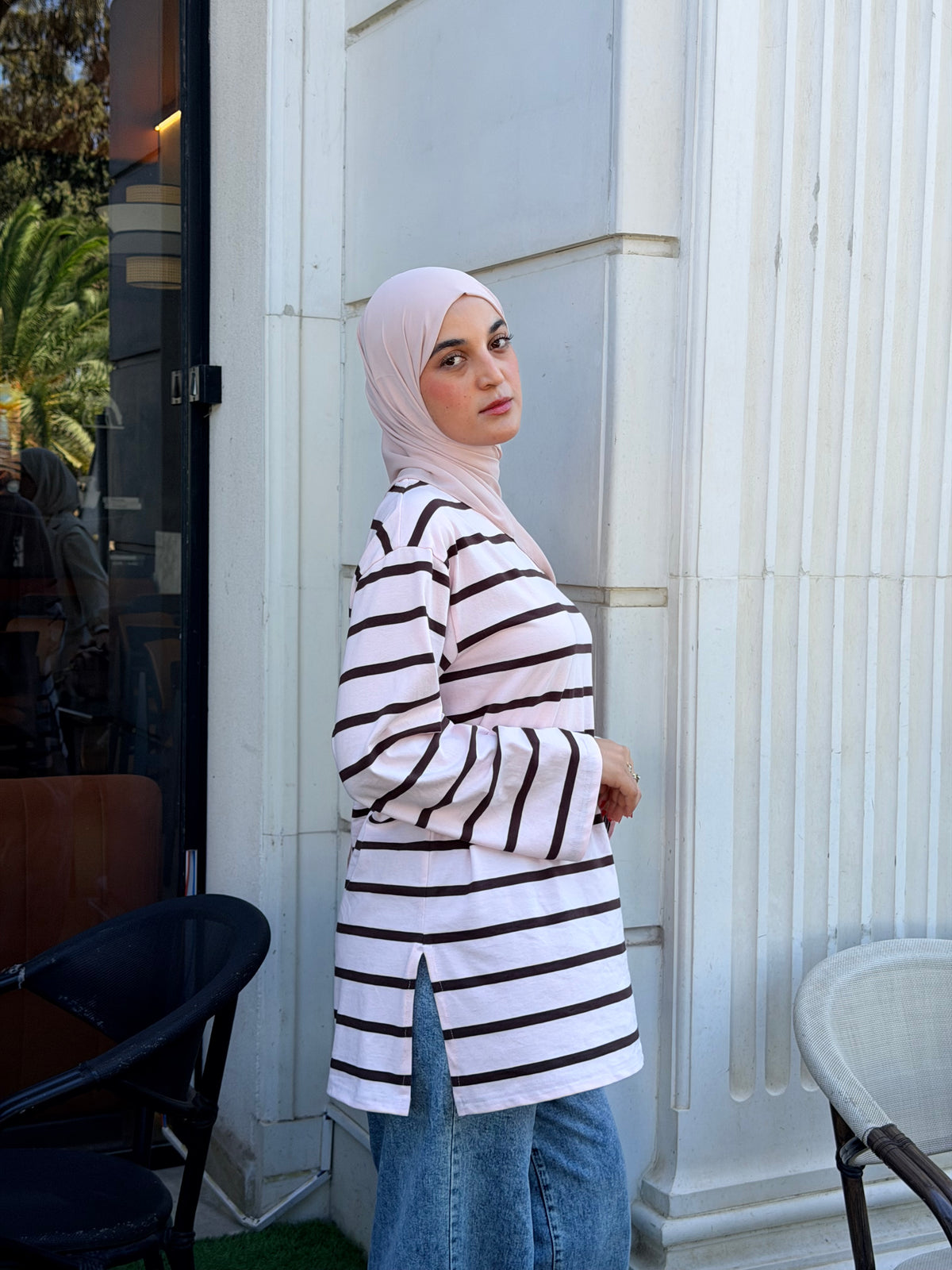 Essential Stripe pink brown