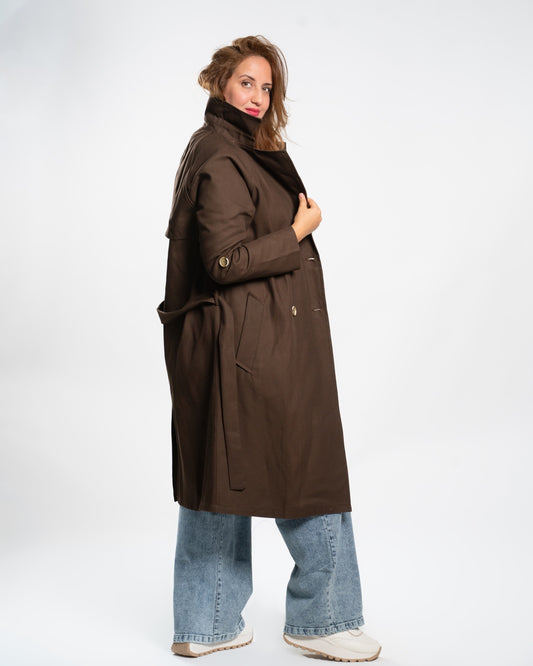 TRENCH DJEAN MARRON