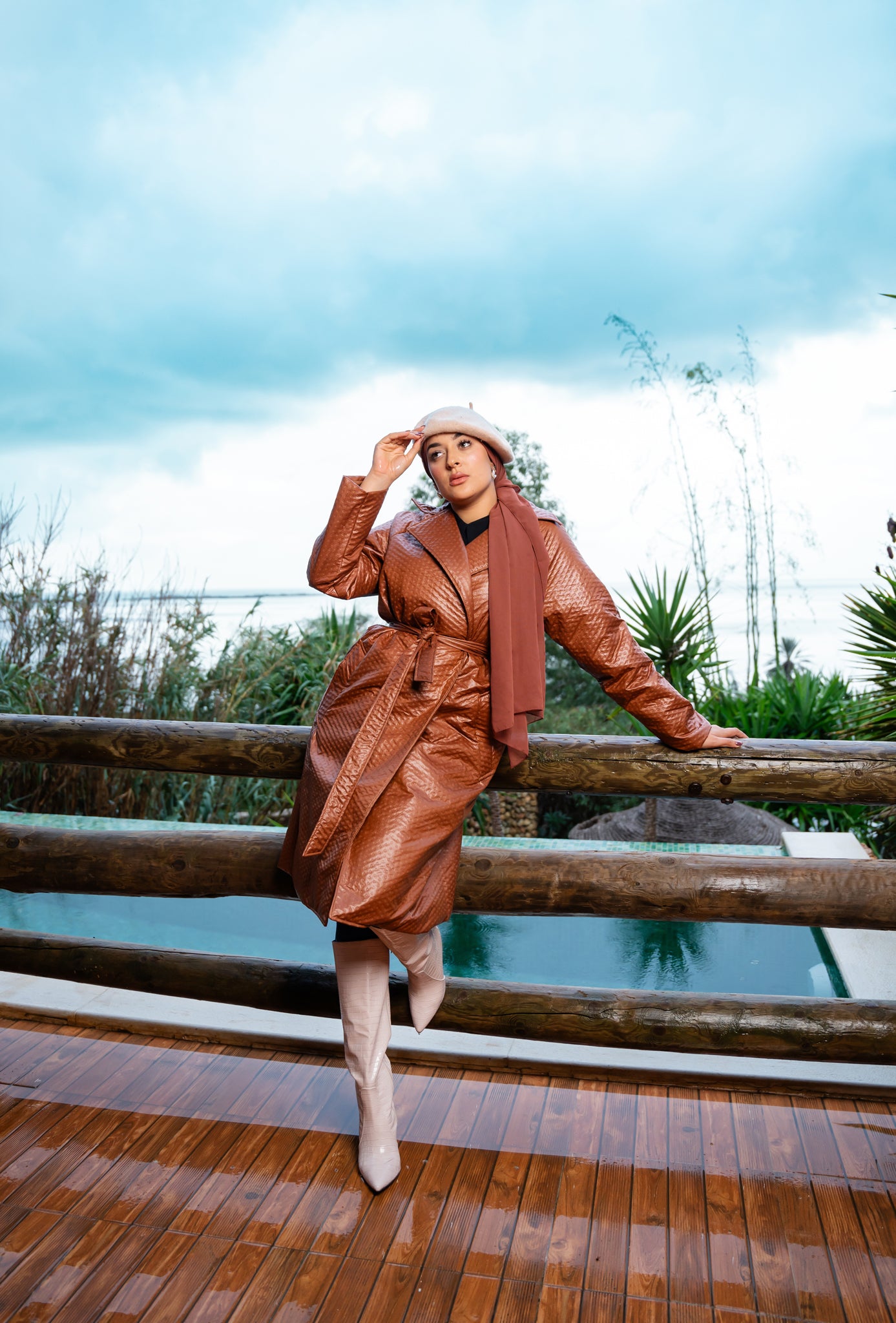 manteau Semi-Cuir