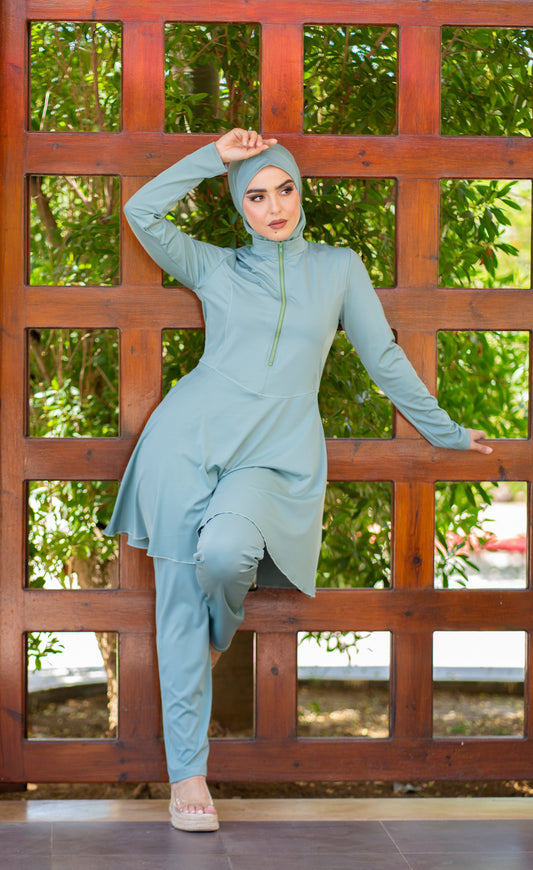 Burkini demi zip 2024