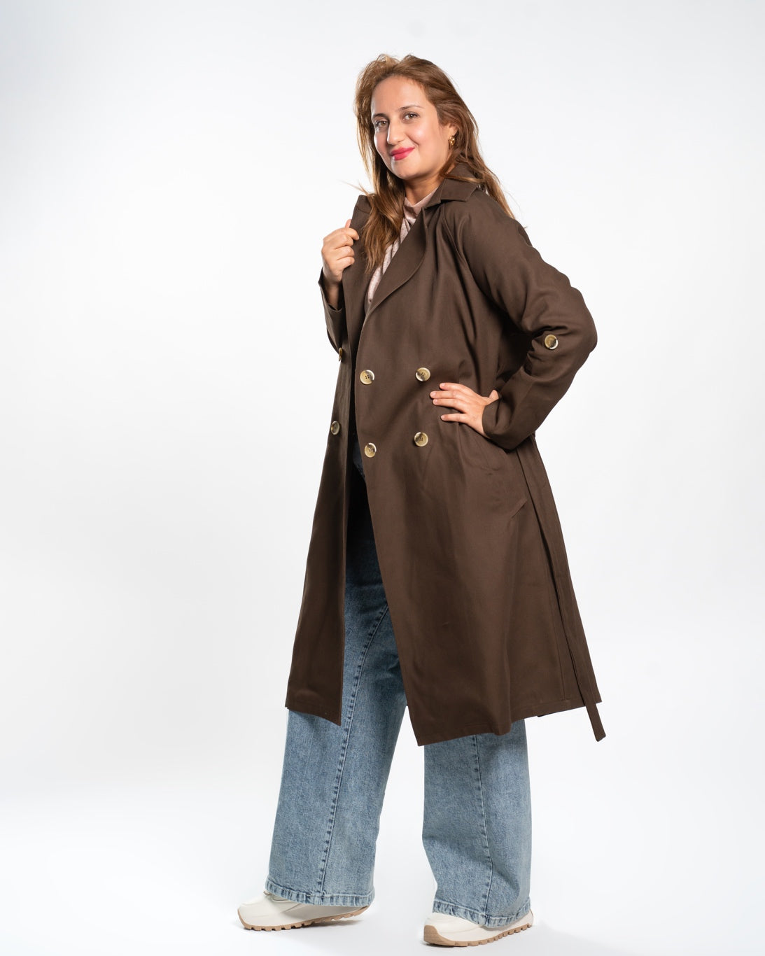 TRENCH DJEAN MARRON