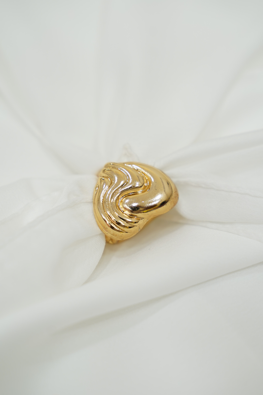 Bague foulard coeur