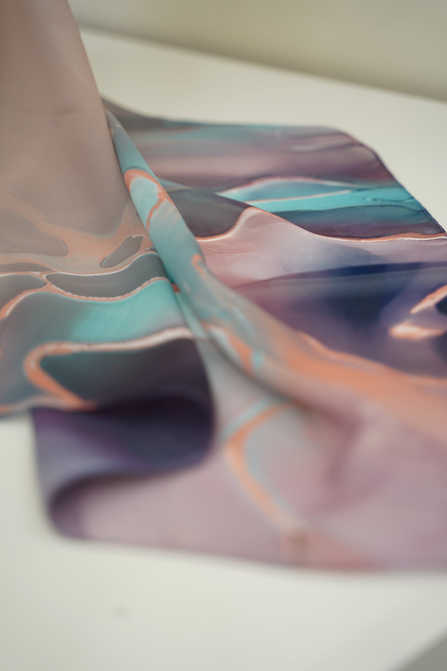 Foulard imprimé crepe chiffon