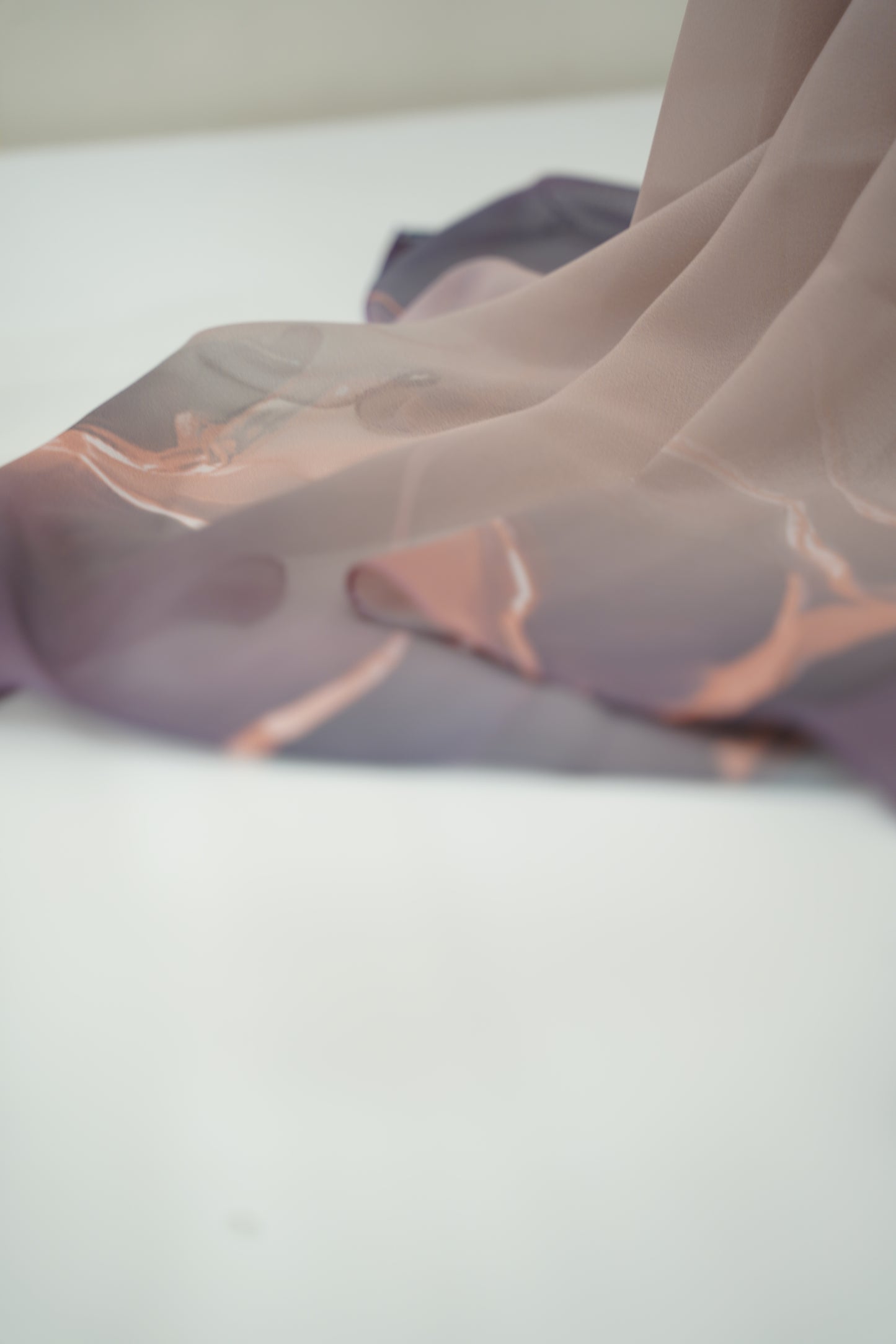 Foulard imprimé crepe chiffon
