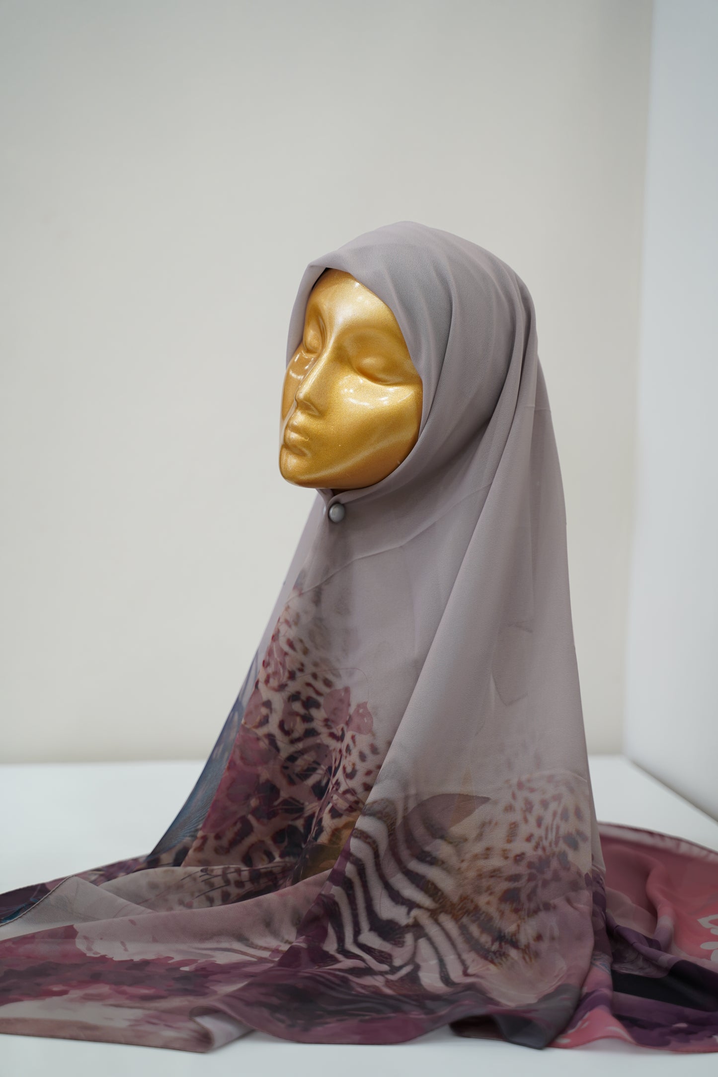 Foulard imprimé crepe chiffon