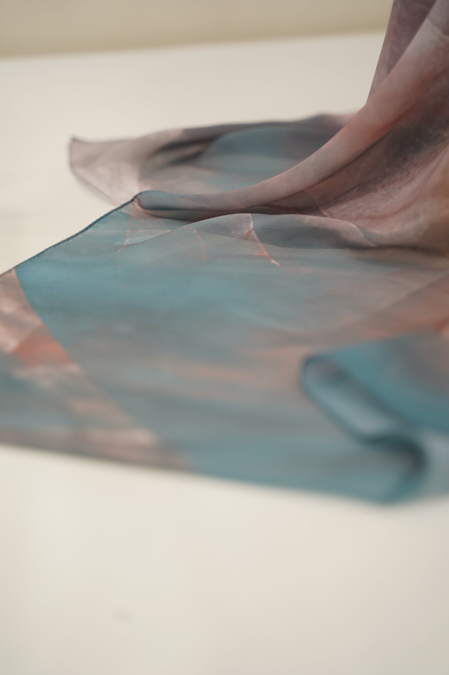 Foulard imprimé crepe chiffon
