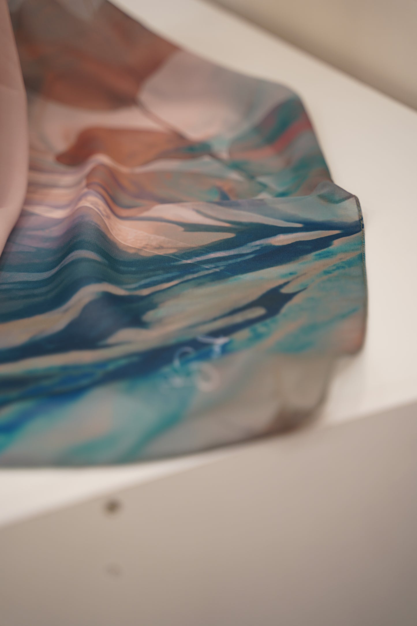 Foulard imprimé crepe chiffon