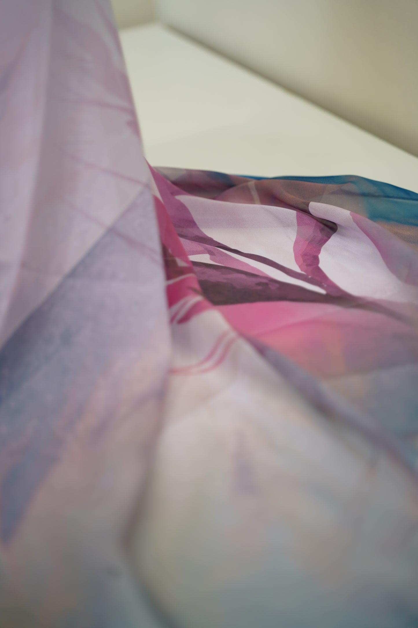 Foulard imprimé crepe chiffon