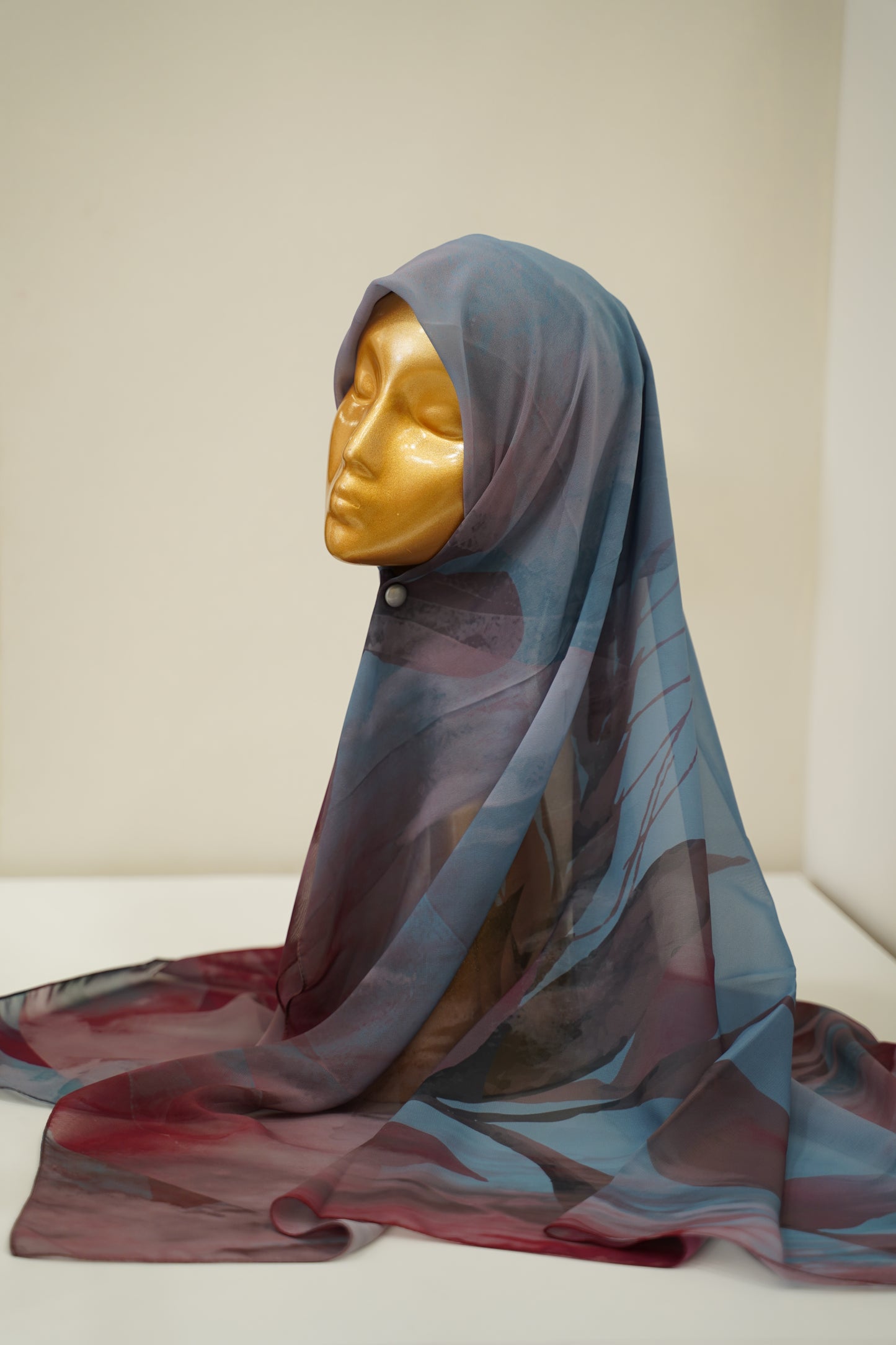 Foulard imprimé crepe chiffon