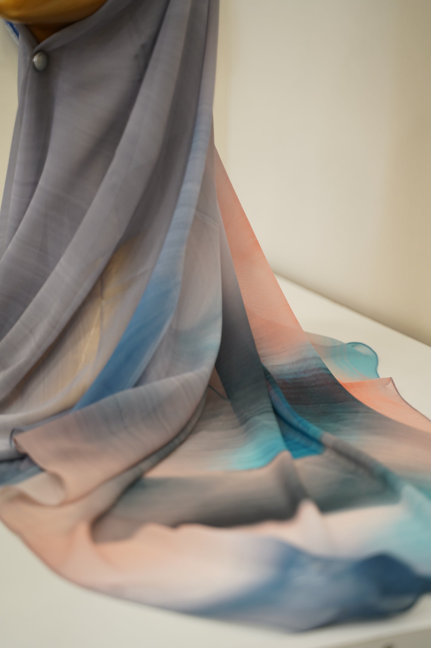 Foulard imprimé crepe chiffon