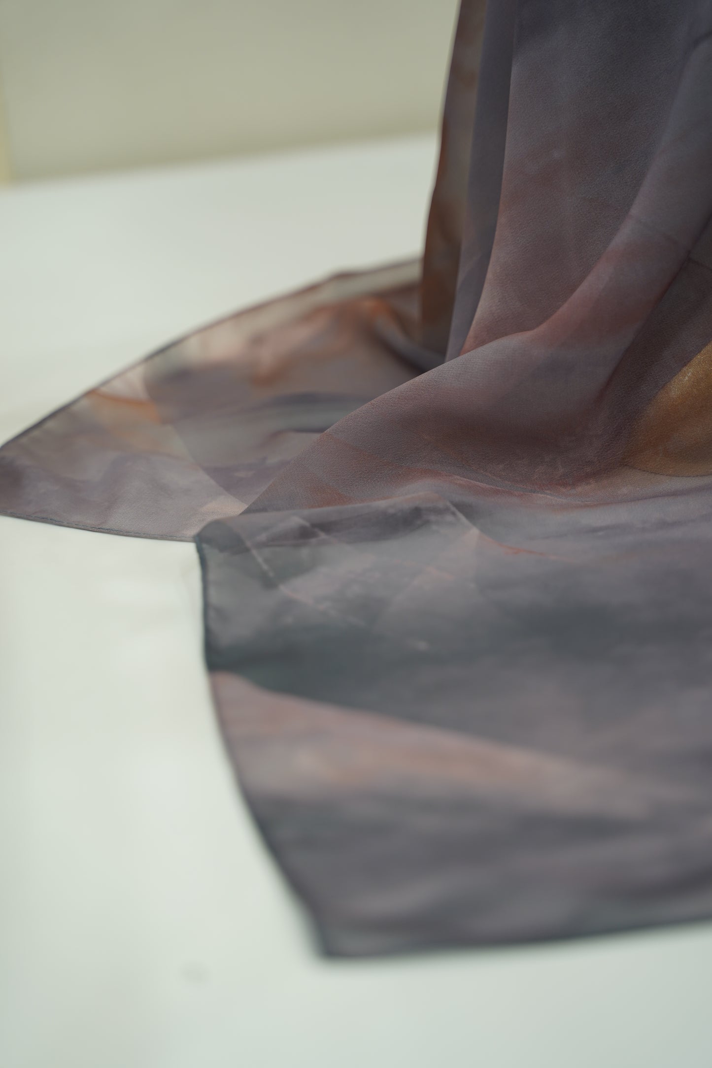 Foulard imprimé crepe chiffon