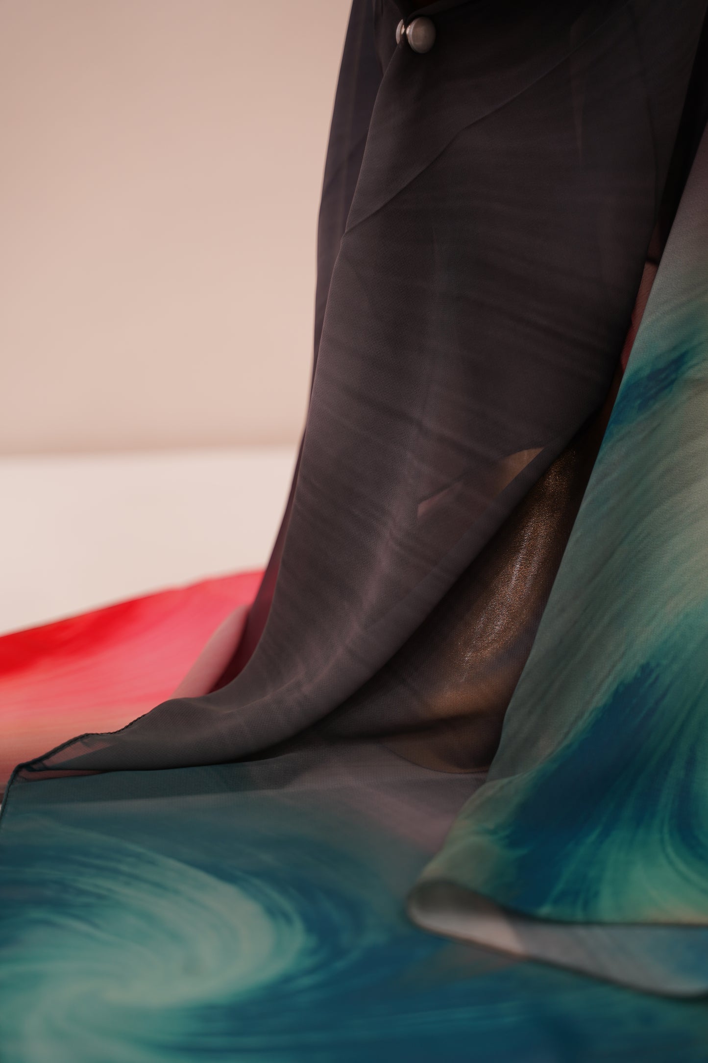 Foulard imprimé crepe chiffon