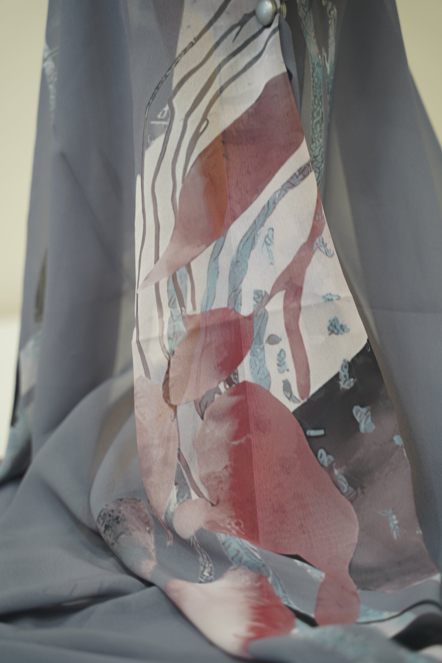 Foulard imprimé crepe chiffon