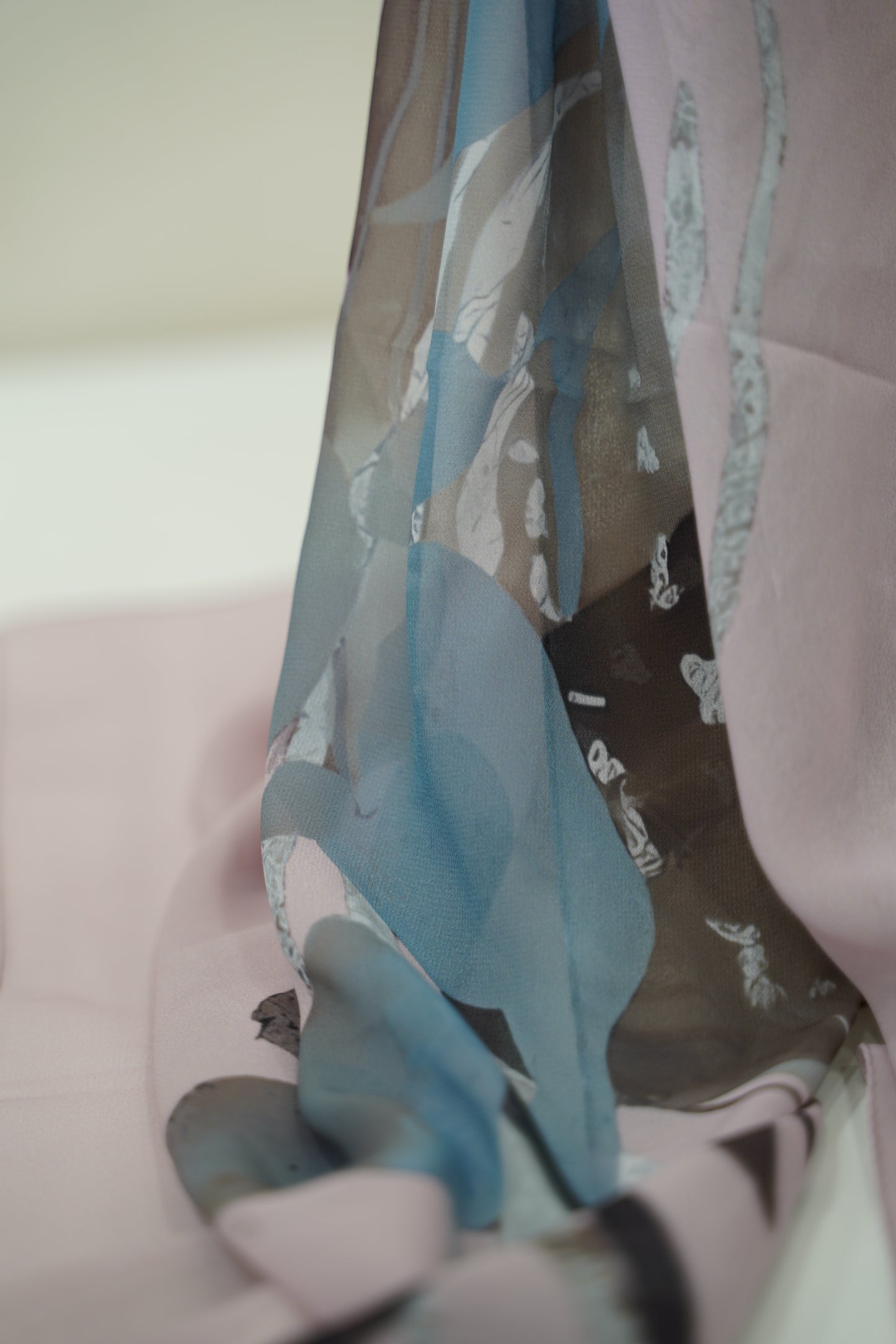 Foulard imprimé crepe chiffon