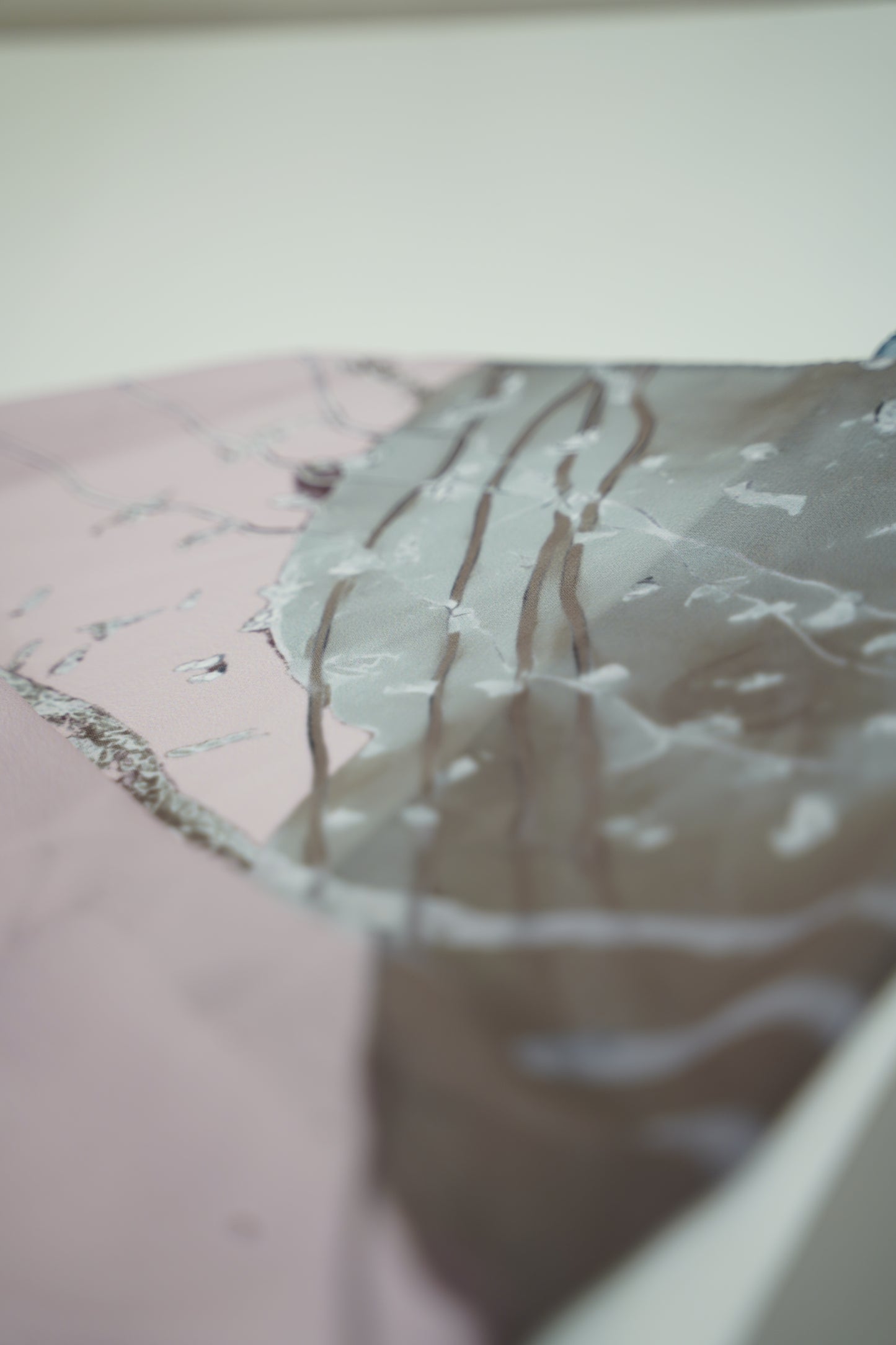 Foulard imprimé crepe chiffon
