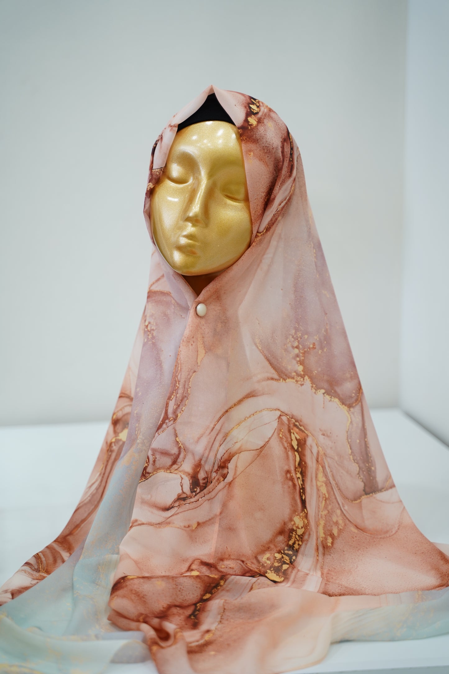 Foulard mousseline imprimé