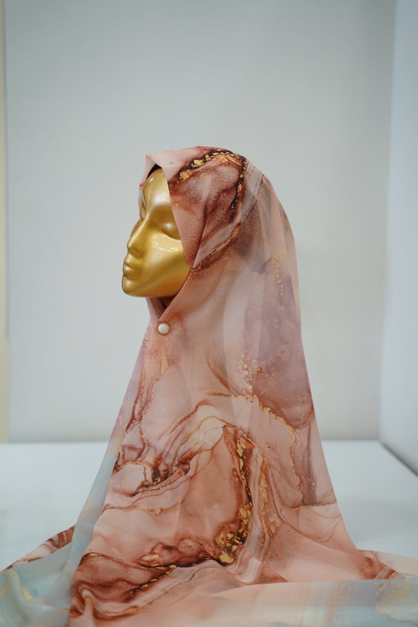 Foulard mousseline imprimé