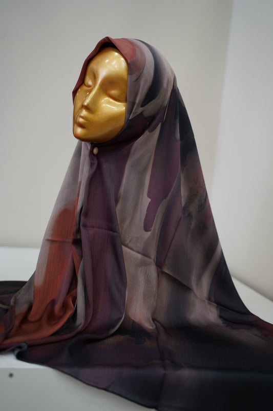 Foulard crepe de soi