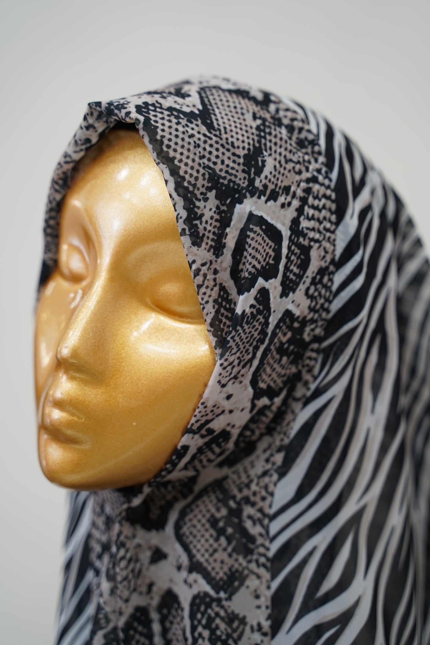 Foulard mousseline imprimé