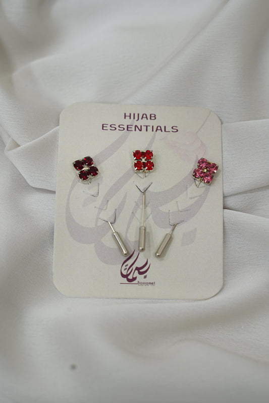 Broche diamant carré