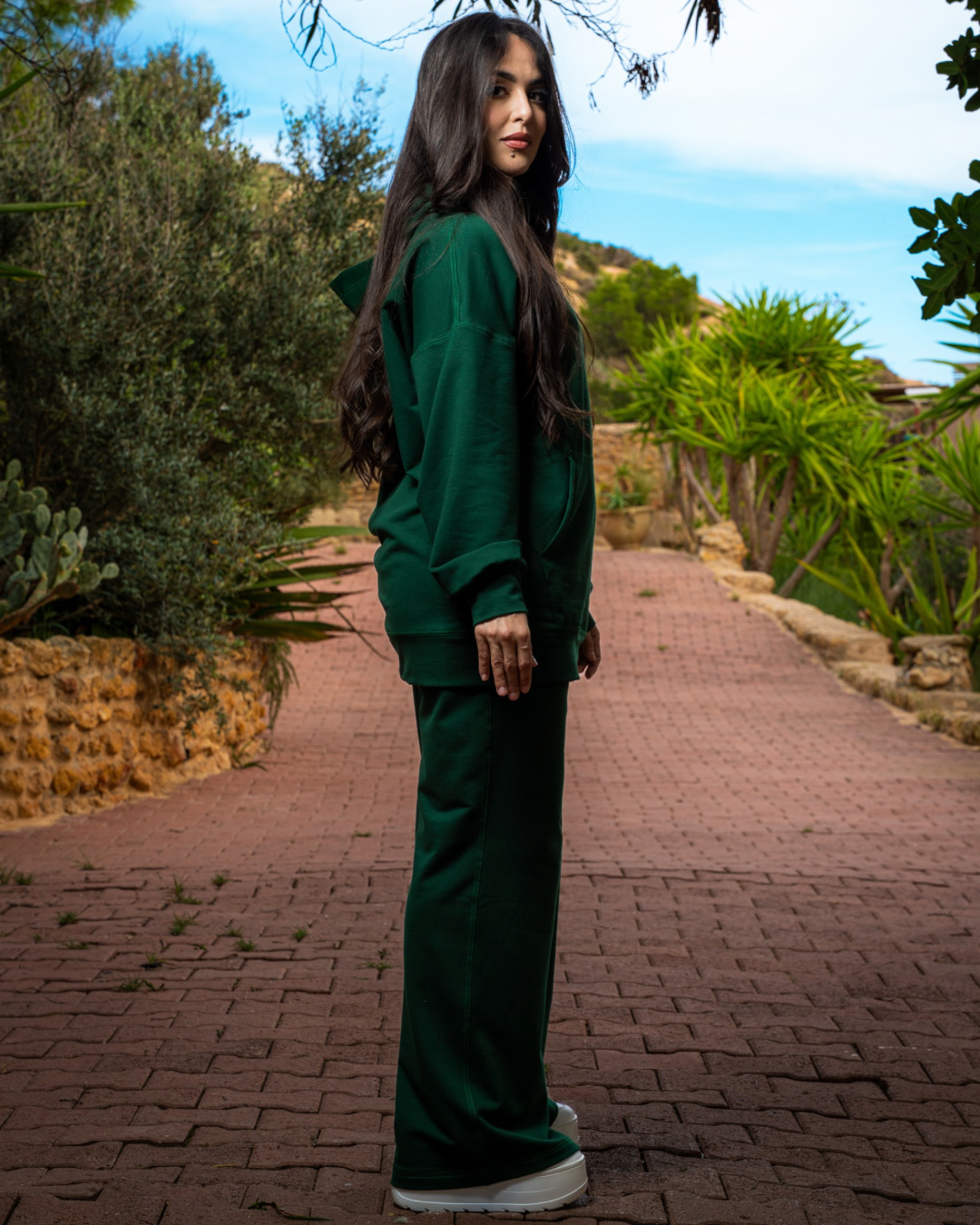 JOGGING SUIT PANTALON LARGE GREEN