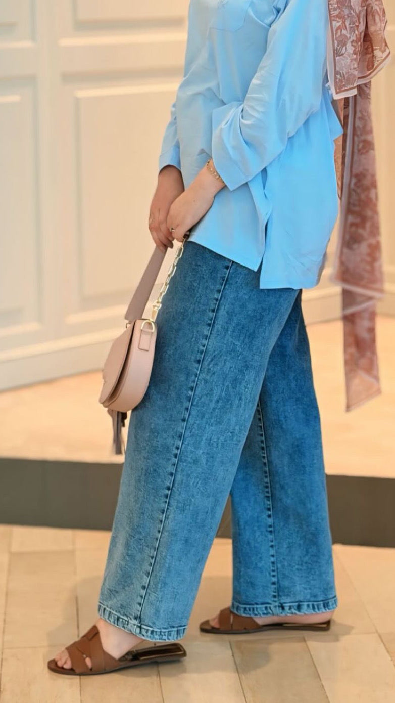 PANTALON JEAN LARGE