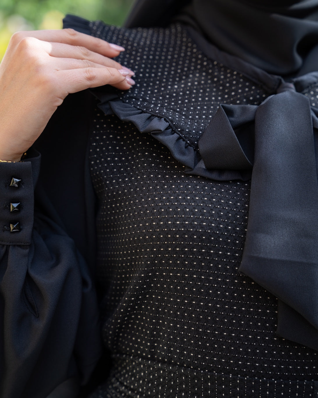 Robe Claudine black  &balck