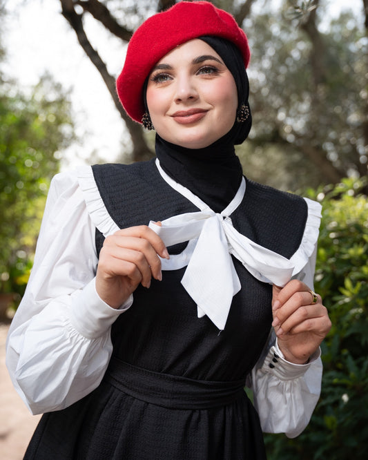 Robe Claudine balck&white
